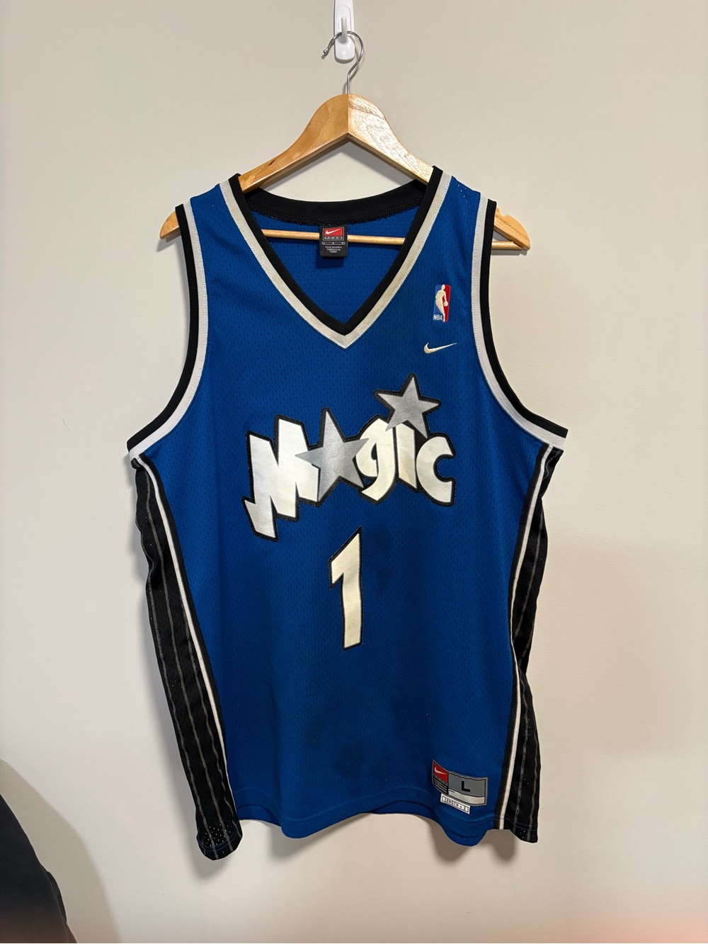 Nike Tracy McGrady Orlando Magic Jersey #1 Blue Large NBA Vintage